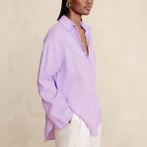 Banana Republic Lavender Button-Down Shirt